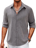 Soft Wrinkle Free Dress Shirts (US Only) Shirts coofandy Grey S 