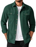 Casual Workwear Long Sleeve Button Up Shirt Jacket  (US Only)