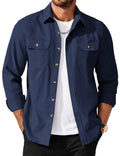 Casual Workwear Long Sleeve Button Up Shirt Jacket  (US Only)