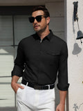Wrinkle Free Stretch Long Sleeve Button Down Dress Shirt (US Only)