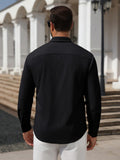 Corduroy Button Down Long Sleeve Shacket (US Only)