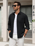 Corduroy Button Down Long Sleeve Shacket (US Only)