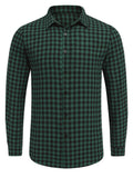 Casual Regular Fit Business Shirts Shirts coofandy Dark Green S 