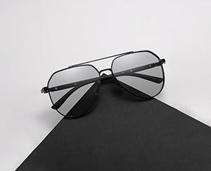 Fashion Round Cross Bar Polarized Sunglasses