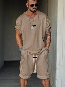 Athleisure Fusion T-Shirt Shorts Set