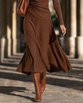 Wasteland Core Slim Fit Cowl Neck A-Line Dress