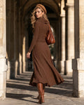 Wasteland Core Slim Fit Cowl Neck A-Line Dress