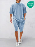 Casual Eco-friendly Sport Sets Sports Set coofandy Clear Blue M 