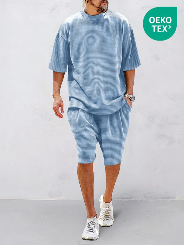 Casual Eco-friendly Sport Sets Sports Set coofandy Clear Blue M 