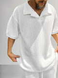 Trendy Breathable T-shirt Set Sports Set coofandy 