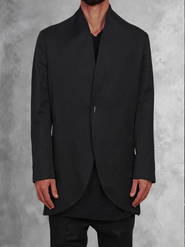 Modern Minimalism Cocoon Fit Blazer Blazer coofandy Black M 