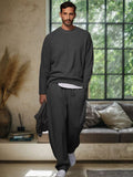 Cozy Athleisure 2-Piece Set Sets coofandy Black M 