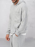 Casual Loose Athleisure Hoodie Set Sets coofandy 