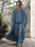 Cozy Simple 3-Piece Outfits Sets coofandy Blue M 