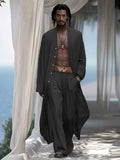 Casual Lightweight 2-Piece Set Sets coofandy Black M 