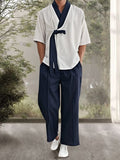 Stylish Color Block 100% Cotton Sets Sets coofandy 
