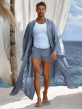 Lightweight Cool Holiday 2-Piece Set Sets coofandy Blue M 