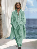 Minimalist Solid 3-Piece Outfits Sets coofandy 