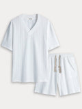 Casual Stretch Jacquard Knit 2-Piece Set Sets coofandy 