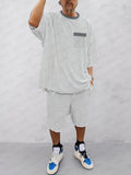 Athleisure Ultra-Soft T-Shirt Set Sets coofandy Light Grey M 