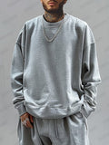 Leisure Loose 100% Cotton Sweatsuit Set Sets coofandy 