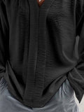 Leisure Simple Pullover Top Shirts coofandy 
