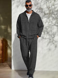 Utility Jacket Pants Set Sets coofandy Dark Flecking Gray M 