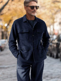 Utility Pockets Jacket Pants Set Sets coofandy 
