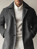 Urban Herringbone Tweed Overcoat Coat coofandy 