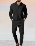 Cozy Athleisure 2-Piece Set Sports Set coofandy Black S 