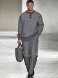 Urban Casual Waffle 2-Piece Set Sets coofandy Gray M 