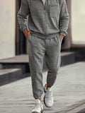 Cozy Athleisure Jacket Jogger Pants Set Sets coofandy 