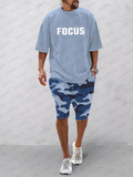 Casual Ethnic Print Sports Set