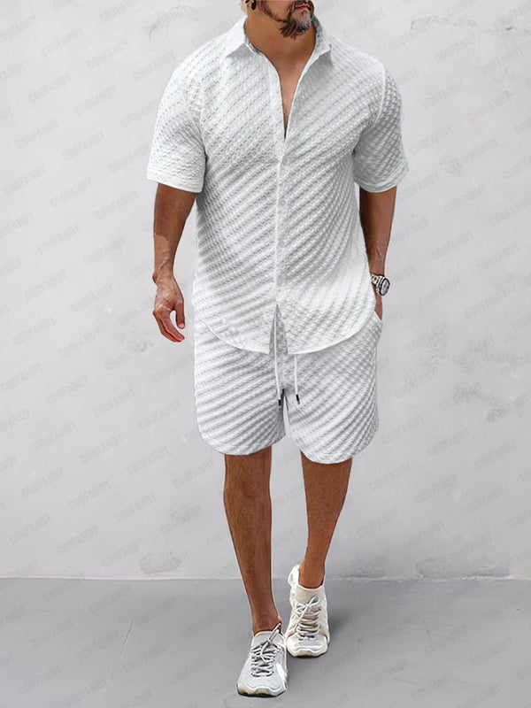 Casual Versatile Textured 2-Piece Set