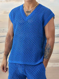Breathable Mesh Knit Casual Set