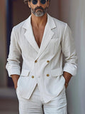Leisure Elegant Cotton Blazer Shorts Set