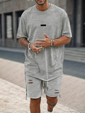 Athleisure Loose Fit T-Shirt Shorts Set