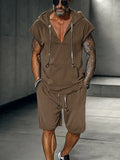Stylish Street Hoodie Shorts Set