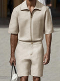 Modern Cotton Linen Casual Set