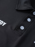 COOFANDY × JGR BELL Signature Print Polo Shirt