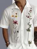 Effortless Floral Print Shirt Shorts Set
