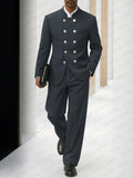 Elegant Tailored Double Breasted Thin Suit Set