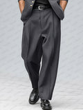 Urban Style Metallic Button Suit Set