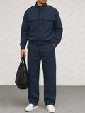 Modern Utility Cargo Jacket Pants Set
