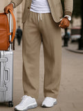 Casual Contrast Collar Blazer Pants Set