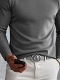 Versatile Soft Cross Turtleneck Undershirt