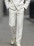 Stylish Asymmetry Design Blazer Pants Set