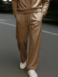 Minimalist Comfort Turtleneck Top Pants Set