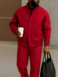 Modern Casual Jacket Pants Set