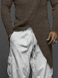 Long Style Slit Design Pullover Top